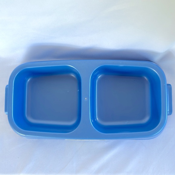 Van Ness Pet Lightweight Medium Double Dish Feeder For Cats And Dogs, 42 OZ,Blue - Picture 4 of 8
